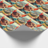  Chihuahua schilderij Cadeaupapier (Hoek)