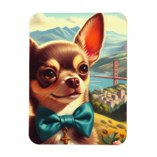  Chihuahua schilderij Magneet