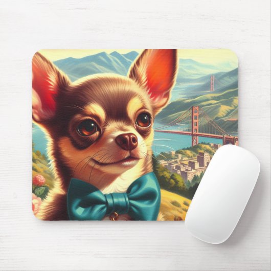 Chihuahua schilderij Muismat (Met muis)