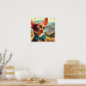  Chihuahua schilderij Poster (Keuken)