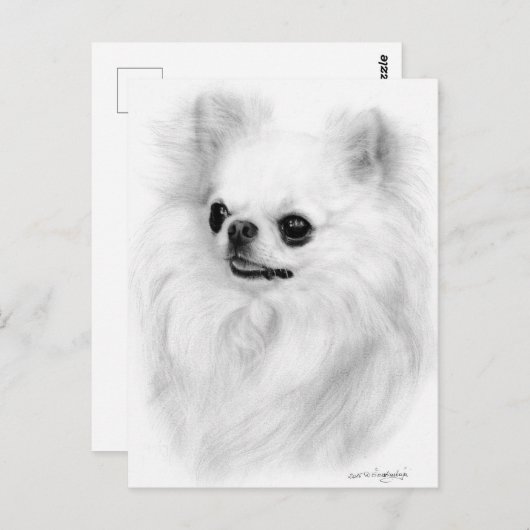 Chihuahua Schoonheid - Hand geschilderd kunstwerk Briefkaart (Voorkant / Achterkant)