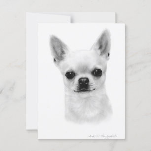 Chihuahua Schoonheid - Met de Hand Geschilderd Hui Briefkaart