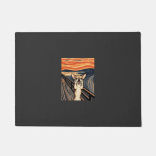 Chihuahua Schreeuw Expressionistische Honden Kunst Deurmat