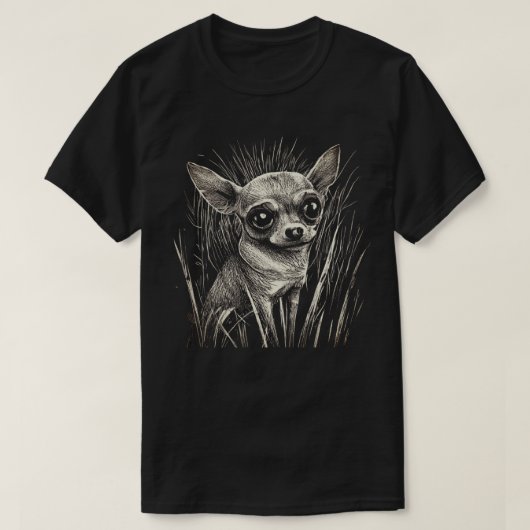 Chihuahua Scratchboard T-shirt (Design voorkant)