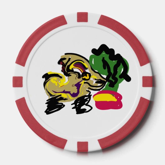Chihuahua set poker chips (Voorkant)