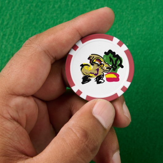 Chihuahua set poker chips (Hand)