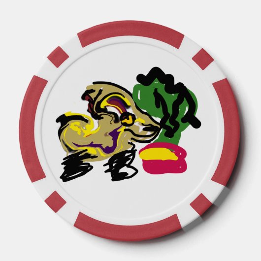 Chihuahua set poker chips (Achterkant)