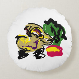 Chihuahua set rond kussen