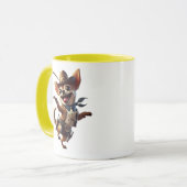 Chihuahua Sheriff met zijn lasso. Mok (Voorkant links)