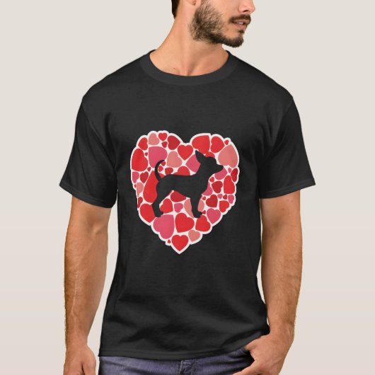 Chihuahua Shirt voor Hondenliefhebbers Valentijnsd (Voorkant)