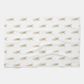 Chihuahua (Short Haire, Fawn Tan Cream) Theedoek (Horizontaal)