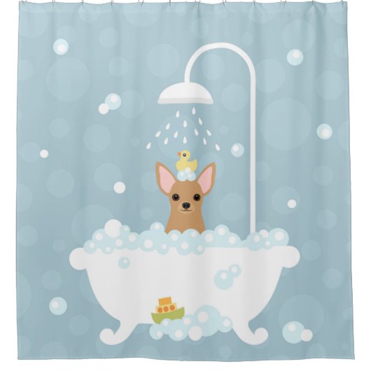Chihuahua Shower Curtain Douchegordijn (Voorkant)