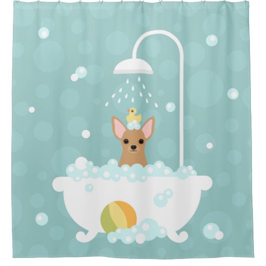 Chihuahua Shower Curtain Douchegordijn (Voorkant)