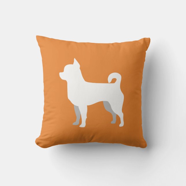  Chihuahua Silhouette Pillow Kussen (Voorkant)