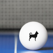 Chihuahua Silhouette Pingpongbal (Net)