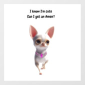 Chihuahua Silhouette Window Decal (Vel)
