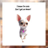 Chihuahua Silhouette Window Decal (Vel 2)