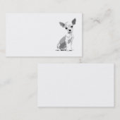Chihuahua sjabloon visitekaartje (Voorkant / Achterkant)