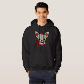 Chihuahua Skulls Day of the Dead Sugar Skull Dog H Hoodie (Voorkant volledig)