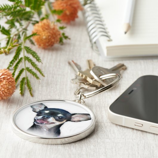 Chihuahua Sleutelhanger (Zijkant)