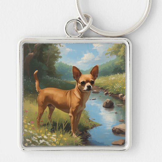 Chihuahua Sleutelhanger (Voorkant)