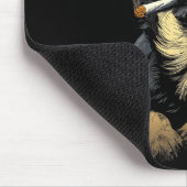 Chihuahua Smoking Cigarette Whisky Lover Funny Dog Muismat (Hoek)