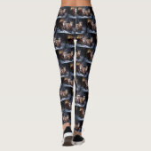 Chihuahua Sneeuwslee Kerst Decor Leggings (Achterkant)