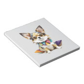 Chihuahua speelse Schattige leuke dier kleurrijke  Notitieblok (Schuin)