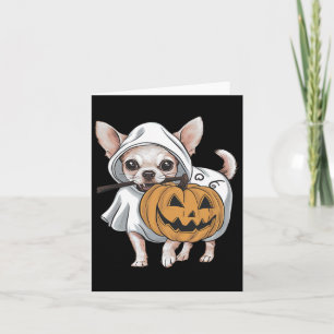 Chihuahua spookhond Halloween Kaart