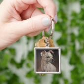 Chihuahua Square Sleutelhanger (Hand)