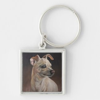 Chihuahua Square Sleutelhanger