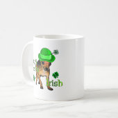 Chihuahua St Patrick's Day Koffiemok (Voorkant links)