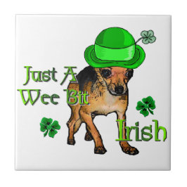 Chihuahua St Patrick's Day Tegeltje