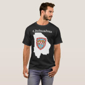 Chihuahua State Flag Map, Mexico T-shirt (Voorkant volledig)