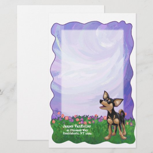 Chihuahua Stationery Briefpapier (Voorkant / Achterkant)