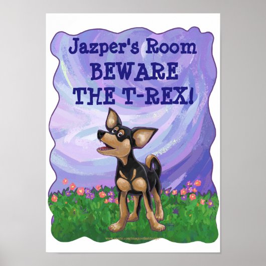 Chihuahua Stationery Poster (Voorkant)