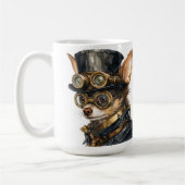 Chihuahua Steampunk Hond Koffiemok (Links)