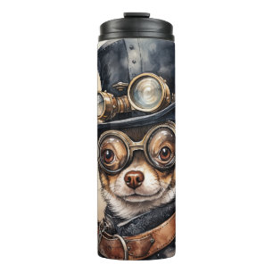 Chihuahua Steampunk Hond Thermosbeker