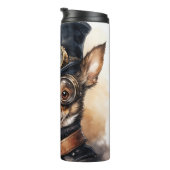Chihuahua Steampunk Hond Thermosbeker (Geroteerd rechts)