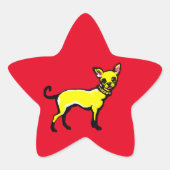 Chihuahua Ster Sticker (Voorkant)