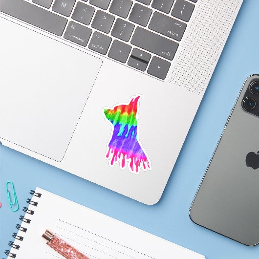 Chihuahua Sticker (Laptop met iPhone)