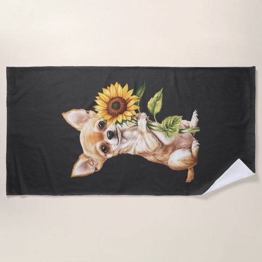 Chihuahua   strandlaken (Voorkant)