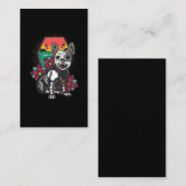 Chihuahua Sugar Skull Mexican Dog Visitekaartje (Voorkant / Achterkant)
