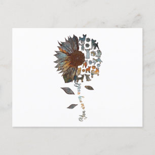 Chihuahua Sunflower Je bent mijn Hondenliefhebber Briefkaart