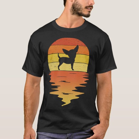 Chihuahua Sunset  Dogs T-shirt Canophilia's Out (Voorkant)