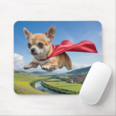 Chihuahua Superhero Mousepad Muismat (Met muis)