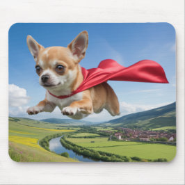 Chihuahua Superhero Mousepad Muismat
