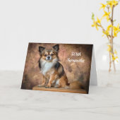 Chihuahua Sympathy Card Kaart (Gele Bloem)