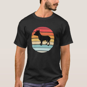 Chihuahua Tailless Dog Retro Silhouette Br. T-shirt