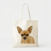 Chihuahua Tan en White Puppy Dog Tote Bag (Voorkant)